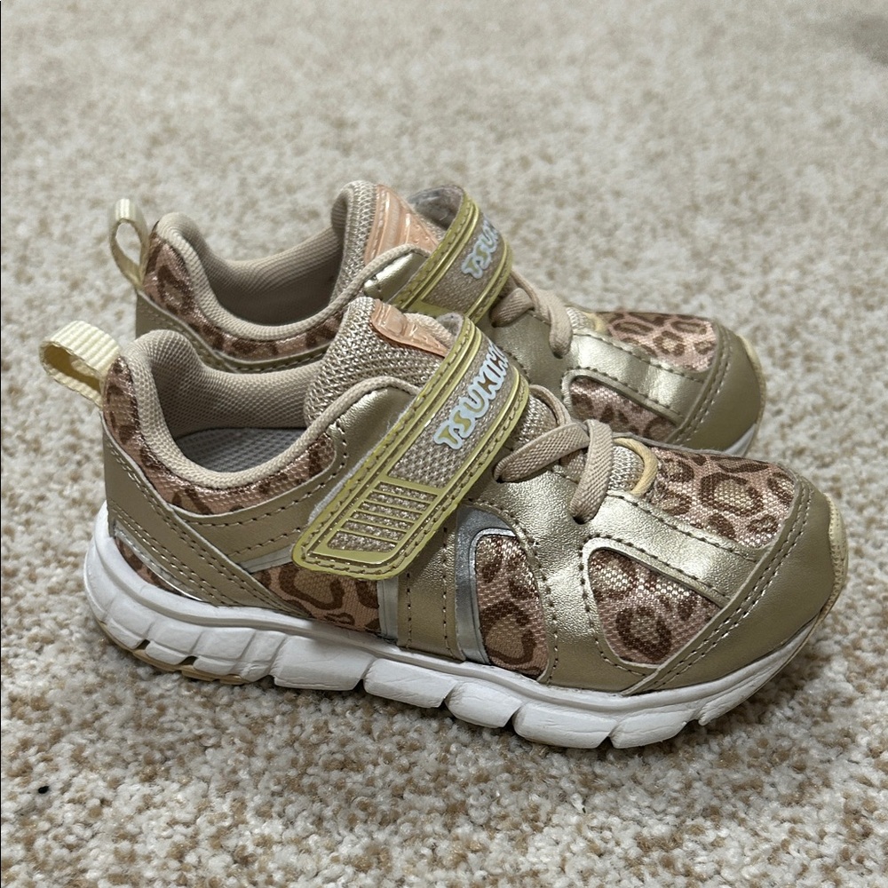 Tsukihoshi Leopard Print Kids Sneakers